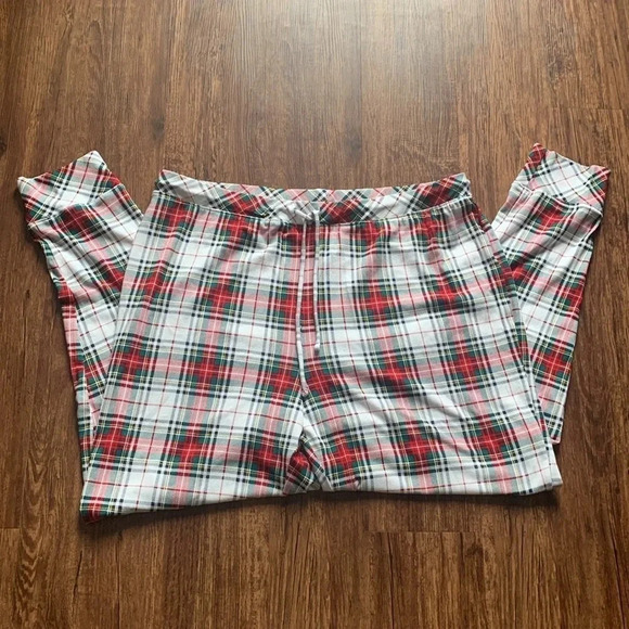 Ralph Lauren Plaid Long Sleeve Knit Top with Pants Pajamas Set 1X NWT - Picture 7 of 9